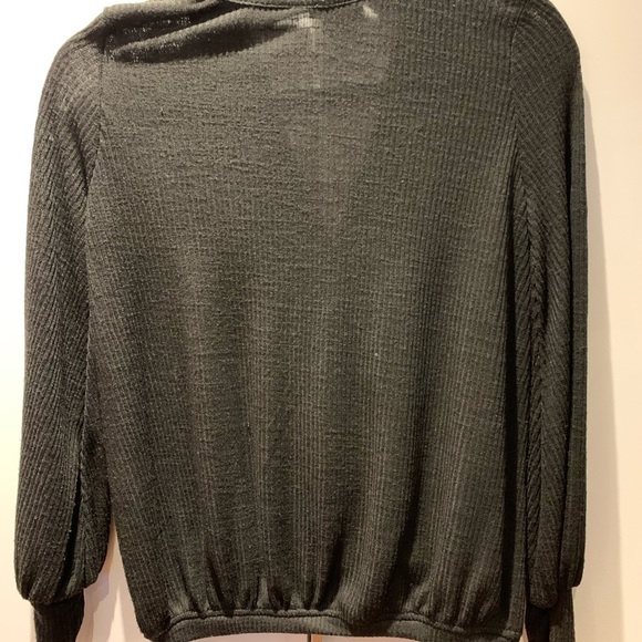 Zara Ribbed Crossover Sweater - Small - Picture 2 of 3